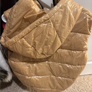 Tan Quilted Puffer Vest